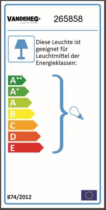 Energie-Label Vandeheg Salsa (E27)