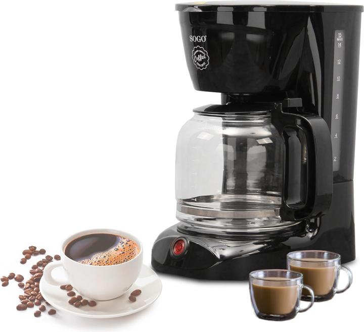 Produktbild Sogo DRIP COFFEE MAKER WITH GLASS JAR, - 1,8L - 950W