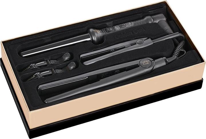 Actual product image Golden Curl The Luxury Set, Black (Straightening iron)