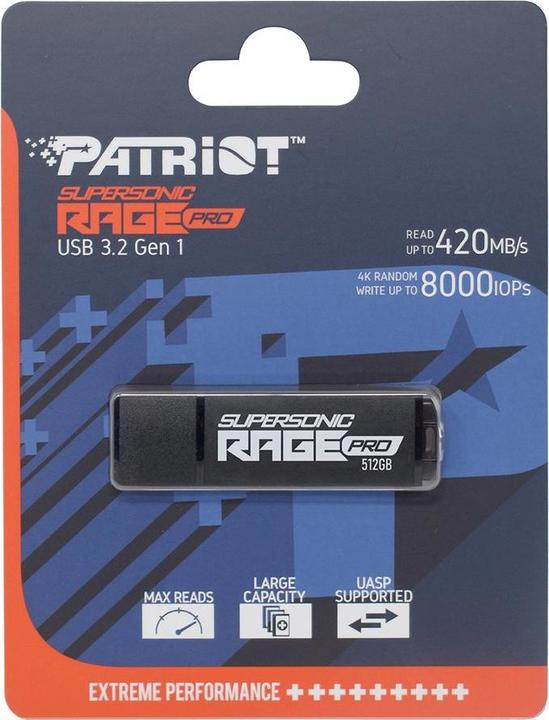 Immagine prodotto Patriot Supersonic RAGE Pro - Unità flash USB (512 GB, USB-A)