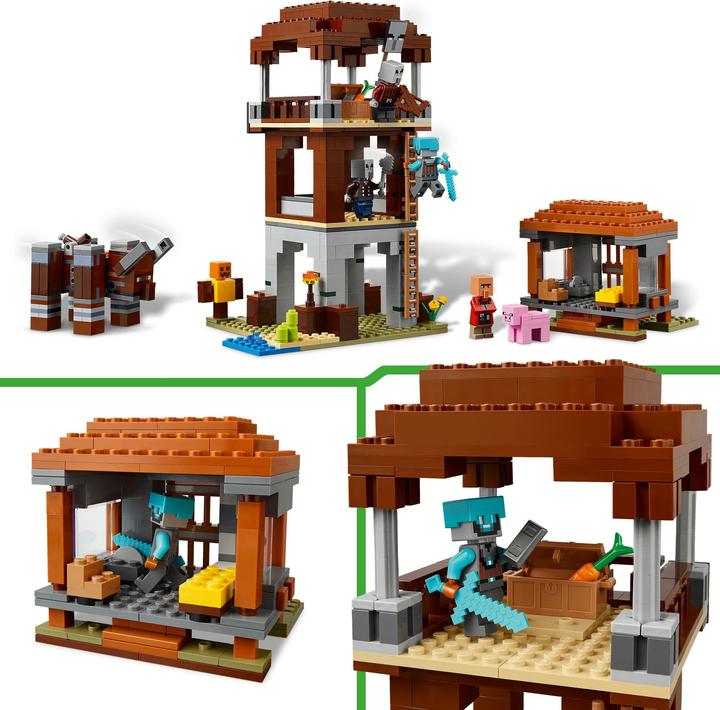 Produktbild LEGO Ein Verwüster am Plünderer-Aussenposten (21278, LEGO Minecraft)