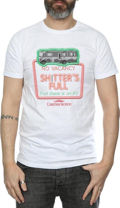 Actual product image National Lampoon´s Vacation Mens Greyscale No Vacancy T-Shirt (L)