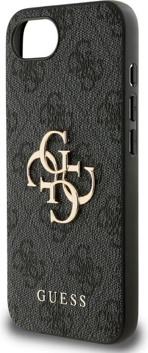 Actual product image Guess PU 4G Metal Logo Case für Apple iPhone SE (2024) - grey (Apple iPhone 16e)