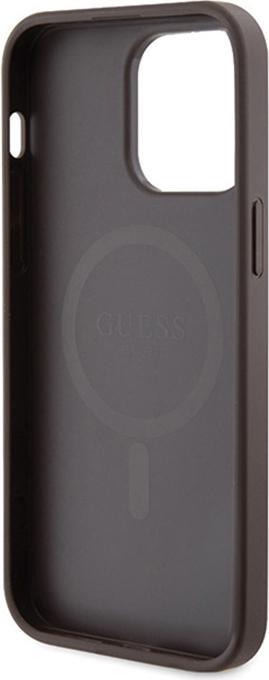 Produktbild Guess GUHMP14XG4GFRW iPhone 14 Pro Max 6.7" brązowy/brown hardcase 4G Collection Leather Metal Logo (Apple iPhone 14 Pro Max)