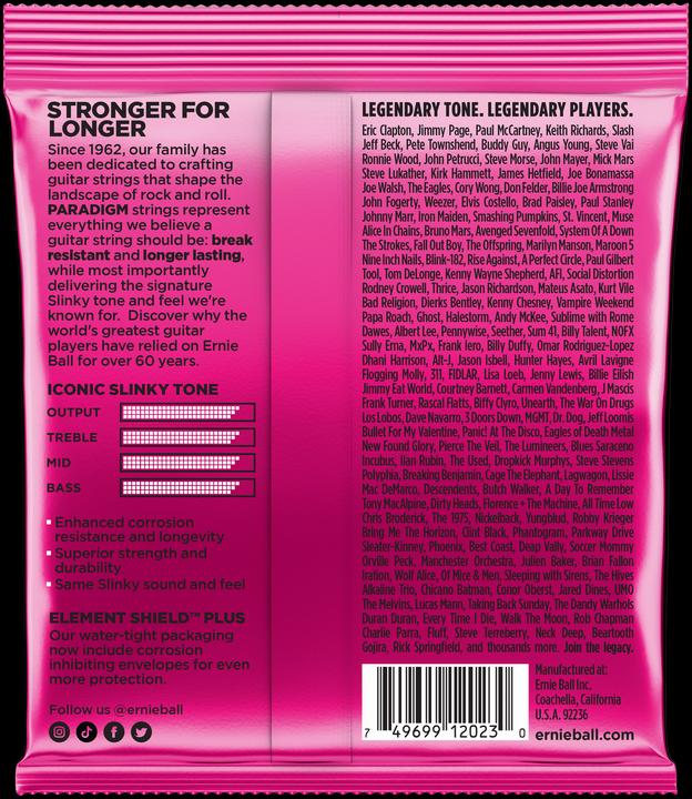 Immagine prodotto Ernie Ball Paradigma Slinky (6 x, Chitarra elettrica, 0.04")