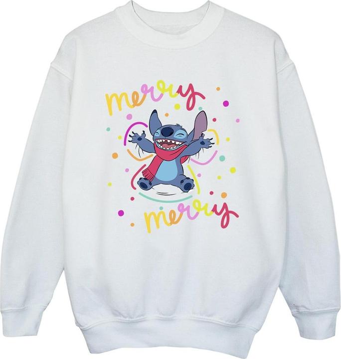 Produktbild Disney Lilo & Stitch Merry Rainbow Sweatshirt Mädchen (140, 146)