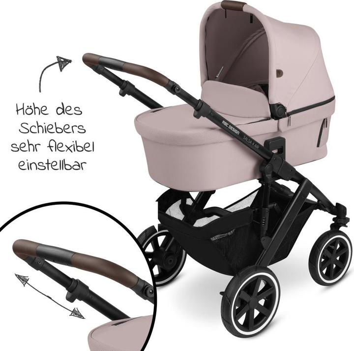 Produktbild ABC Design Kombikinderwagen Kombi-Kinderwagen Salsa 4 Air - inkl. Babywanne &