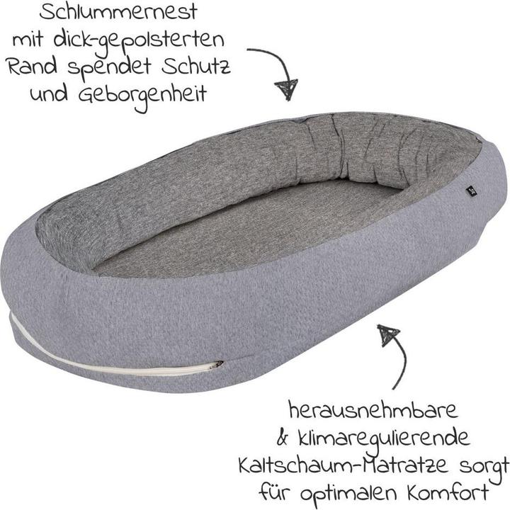 Actual product image Alvi Bassinet & cradle 2-piece economy set Bassinet Birthe + slumber nest