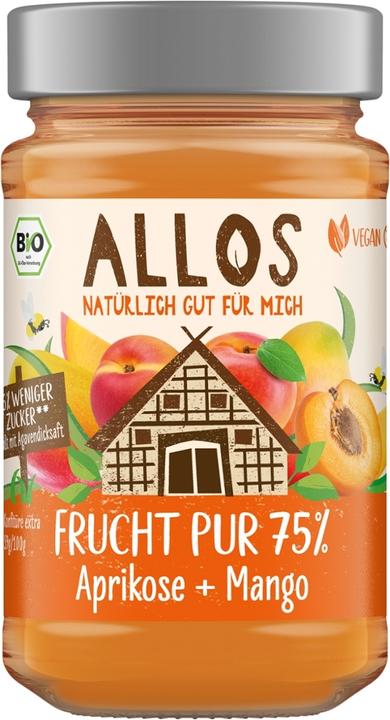Produktbild Allos Frucht Pur 75% Marille-Mango (250 g)