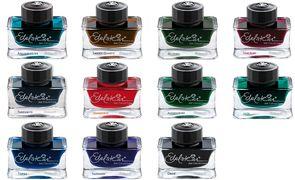 Actual product image Pelikan Ink glass gemstone topaz (Inkwell, Blue)
