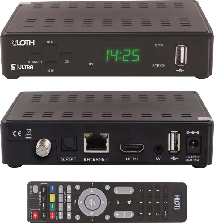 Produktbild Opticum SAT-Receiver Red Sloth S1 Ultra (DVB-C/T, CI+-Schacht)