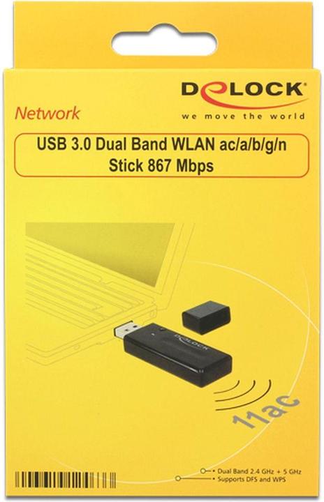 Actual product image Delock USB3.0 Dual Band WLAN ac/a/b/g/n Stick (USB)