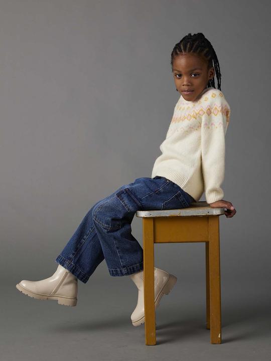Immagine prodotto Vertbaudet Jeans cargo larghi da bambina (122)