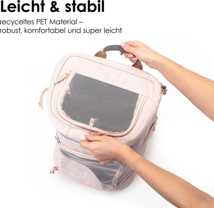 Produktbild LucyBalu HOP-ON Katzenrucksack - Hello Kitty Edition (Katze, Sicherheitsverschluss)