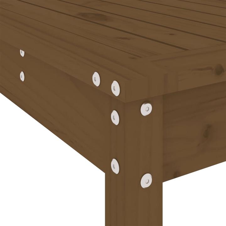 Produktbild VidaXL 17-tlg. Garten-Essgruppe Honigbraun Massivholz (100 cm)