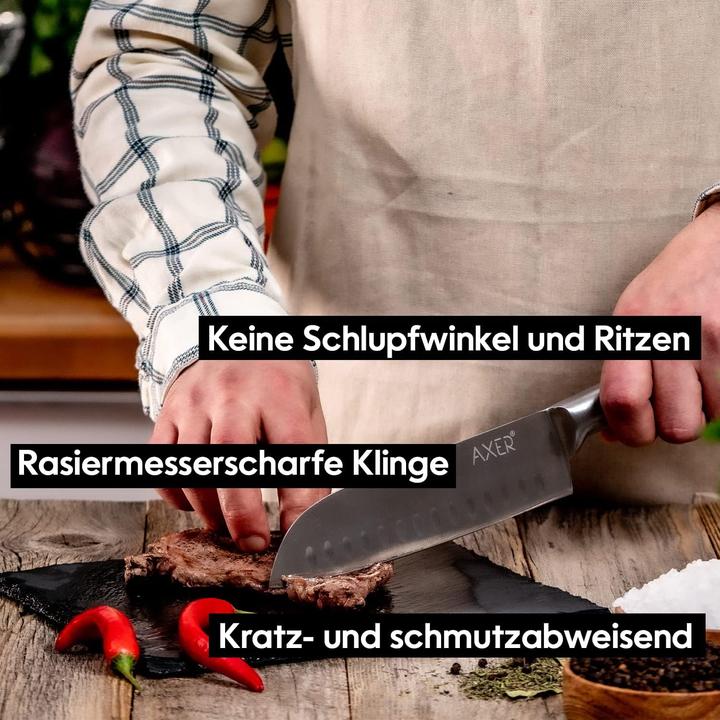 Produktbild Axer Küchenmesser-Set, 5-teilig, Silber (20 cm)