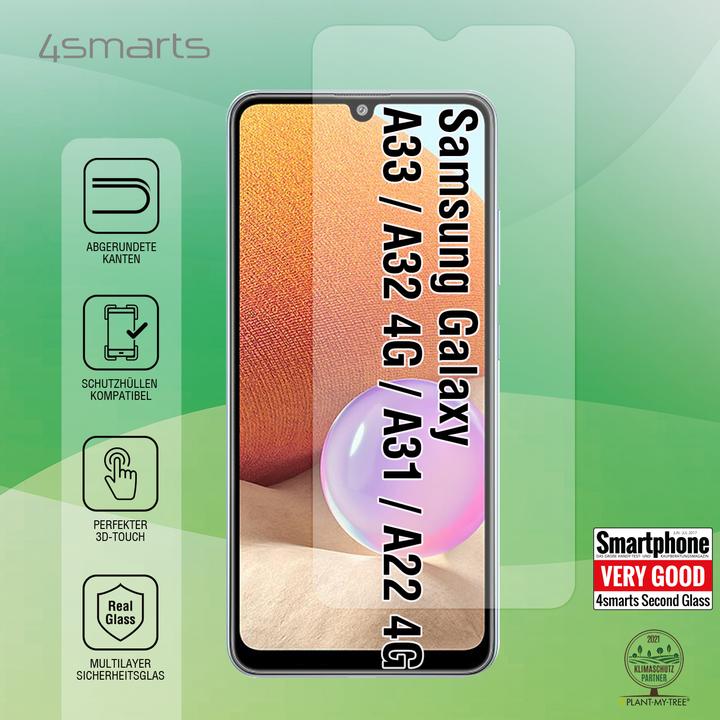 Produktbild 4smarts Second Glass X-Pro (1 Stück, Samsung Galaxy A22, Samsung Galaxy A32)