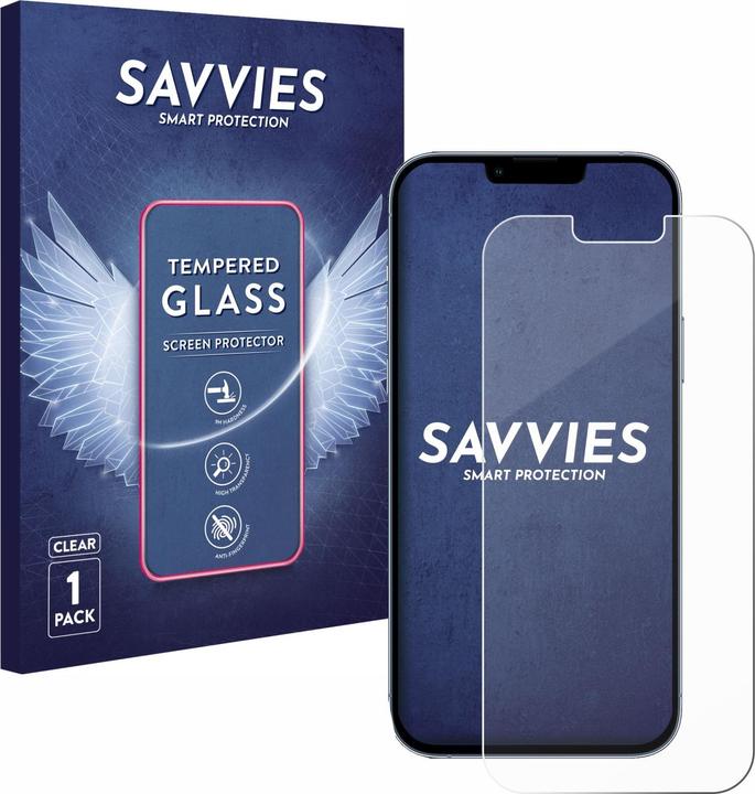 Actual product image Savvies Tempered Glass (1 Piece, Apple iPhone 13 Pro Max)
