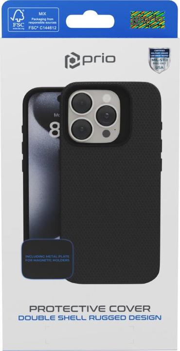 Produktbild prio Schutzhülle für iPhone 13 (6.1″) schwarz (Apple iPhone 13)
