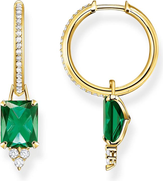 Produktbild Thomas Sabo Creolen grüner Stein gold (925er Silber)