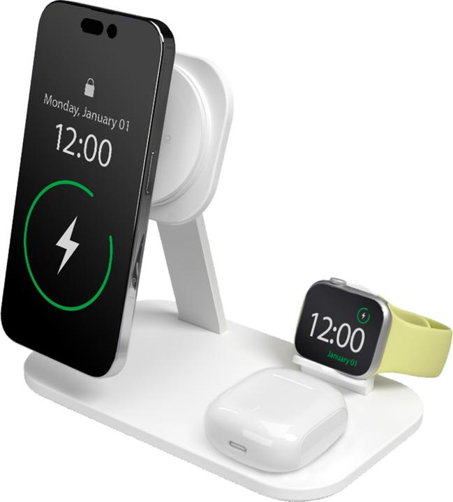 Produktbild SBS Puro Magnetic Wireless Induction Charging Station 3in1 Wireless Charging + M (20 W)