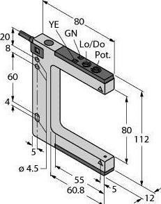Actual product image Turck Fork light barrier
