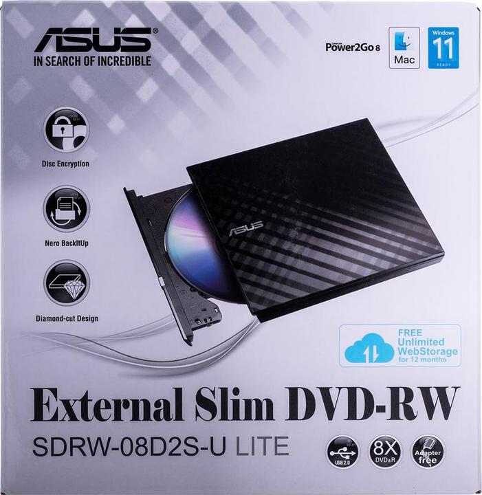 Immagine prodotto ASUS SDRW-08D2S-U Lite (Masterizzatore DVD)
