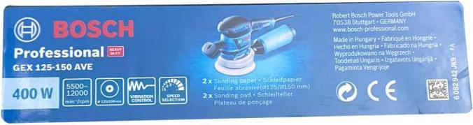 Image du produit Bosch Professional GEX 125-150 AVE Set, y compris L-BOXXXX (Ponceuse excentrique, 400 W)