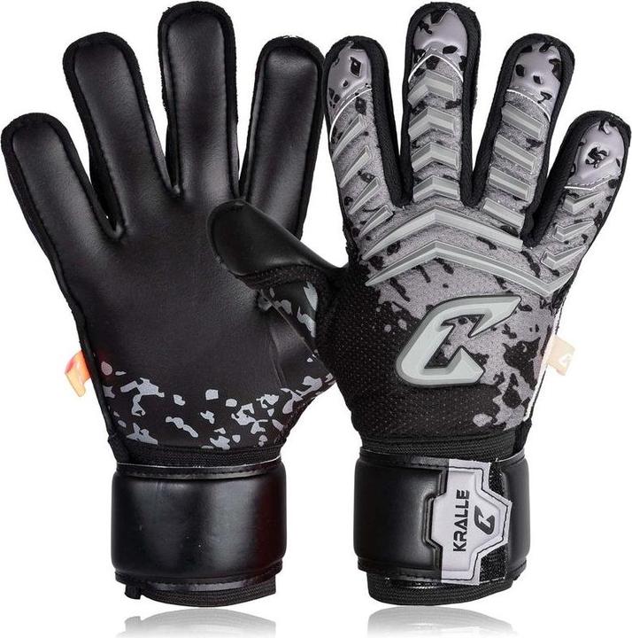 Catch & Keep Fussballhandschuhe Kralle Splash Gr. 6 Grau Torwart Keeper Goalie Handschuhe (6)