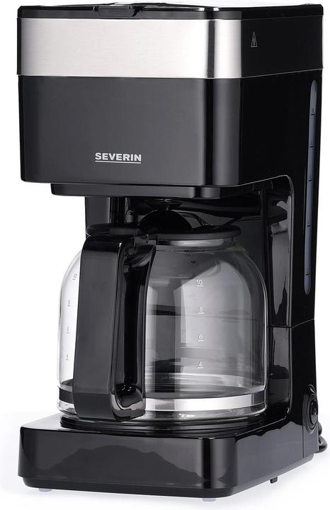 Immagine prodotto Severin KA9263 Caffettiera a filtro in vetro nero / acciaio inox spazzolato