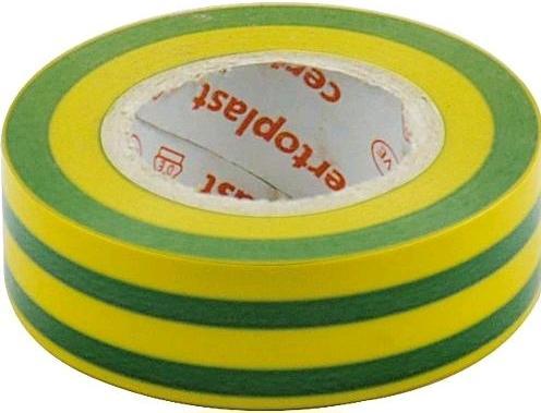 Certoplast vert jaune Ruban isolant L10mB15mm 10 pcs (15 mm)