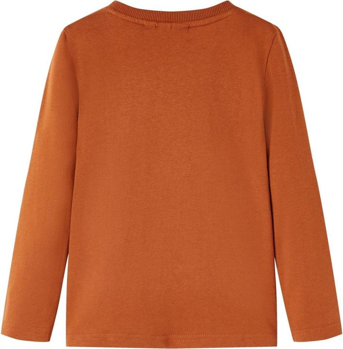 Actual product image VidaXL Children's long-sleeved shirt dark orange 116,Material: 100 (116)