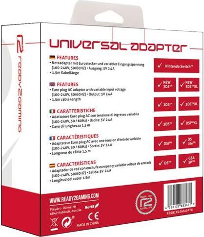 Produktbild ready2gaming Universal Adapter für die GBA & DS-Reihe + für Nintendo Switch (2DS, 3DS, 3DS XL, NDS, Switch)