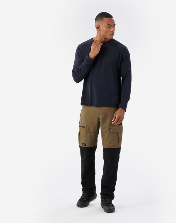 Image du produit Forclaz T-shirt manches longues en laine mérinos homme, Merino Resist bleu marine (M)