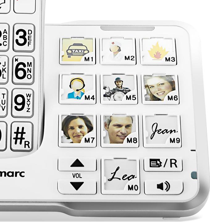 Image du produit Geemarc AMPLIDECT 595 PHOTO Téléphone sans fil pour seniors Répondeur, touches photo Écran rétroéclairé W