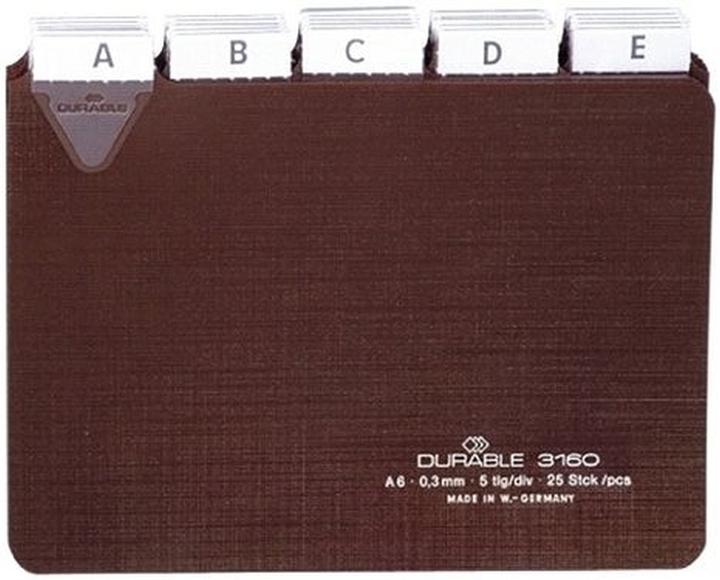 Produktbild Durable LEITKARTEN MIT UMSCHWEISSTEN TABEN 1 PAK 314111 (A4)