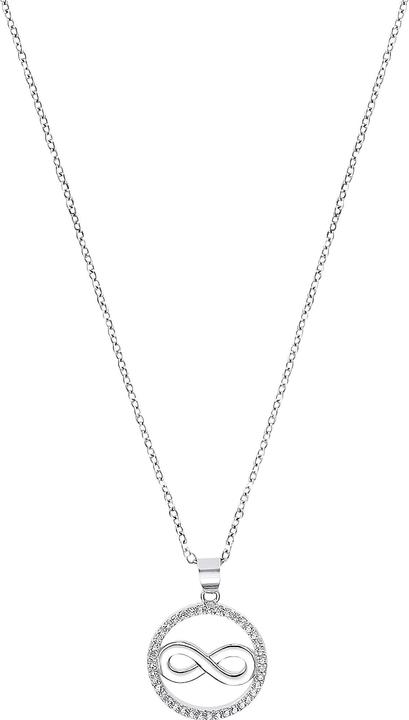 Actual product image S.Oliver Necklace for ladies, 925 Sterling Silver Zirconia Infinity (Silver 925, 42 cm)