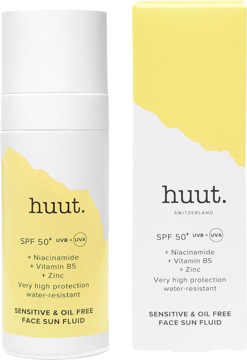 Immagine prodotto Huut. Fluido solare per il viso SPF 50+ (SPF 50+, 30 ml)