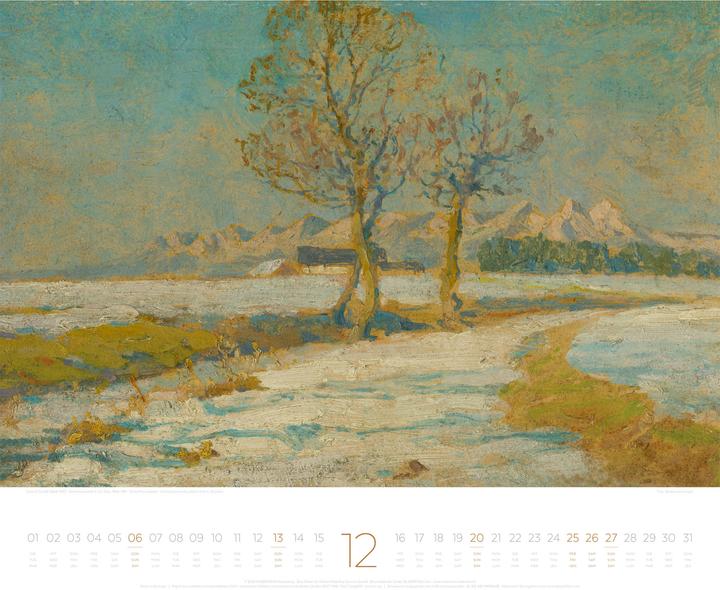 Actual product image Die Kunst der Stille Kalender 2026 (54 x 48 cm, Hardcover, French, German, English)