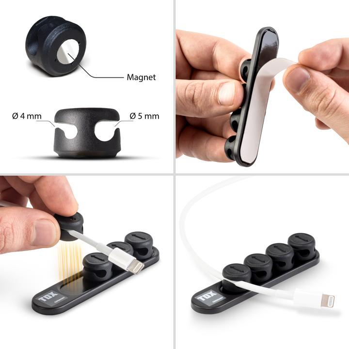 Immagine prodotto Tox Supporto magnetico per cavi CABL Clip (1 pz.)