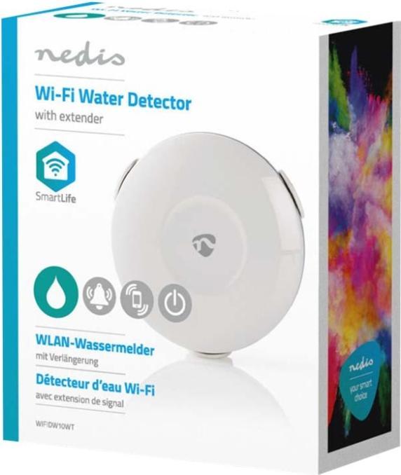 Image du produit Nedis WIFIDW10WT Détecteur d'eau Système de détection & d'alarme Avec fil & sans fil