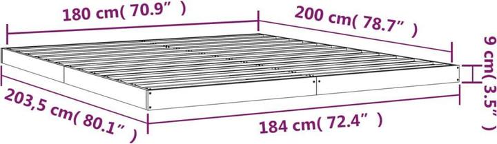 Actual product image VidaXL Burr (180 x 200 cm)
