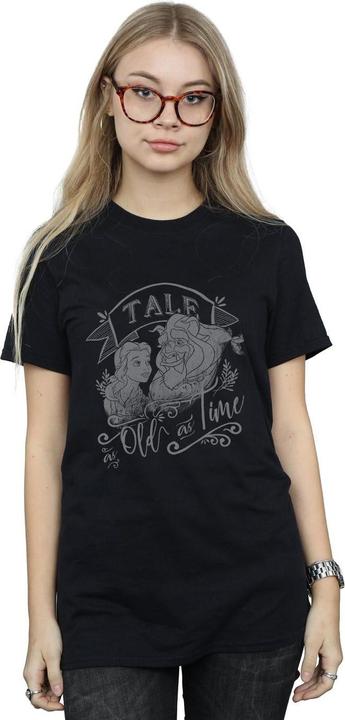 Actual product image Disney Womens/Ladies Beauty And The Beast Tale As Old As Time Cotton Boyfriend T-Shirt (M)