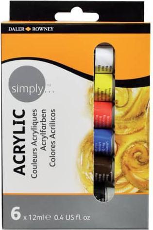 Daler-Rowney Acrylic paint Simply 12ml set of 6 (12 ml)