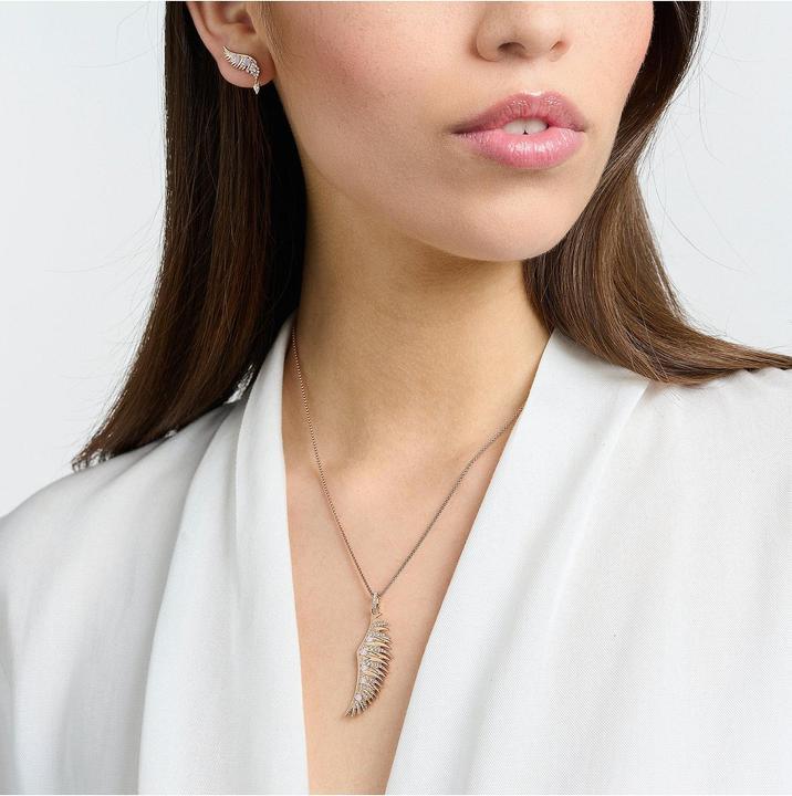 Produktbild Thomas Sabo Anhänger Phönix Flügel mit Rosa Steinen Roségold (925er Silber)