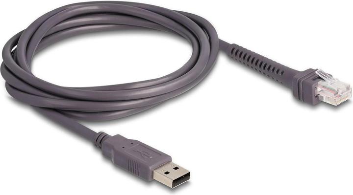 Produktbild Delock USB Barcode Scanner 1D mit Anschlusskabel und Halterung (1D-Barcodes)
