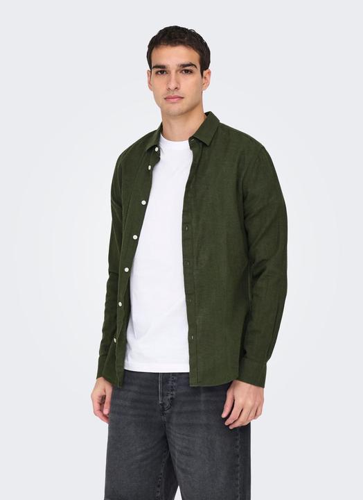 Produktbild Only & Sons Onscaiden Life Ls Solid Linen Shirt Noos (M)