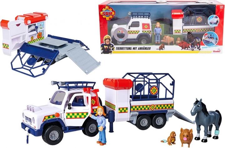Actual product image Simba Sam Animal Rescue with Trailer