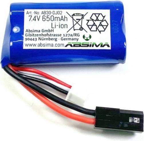 Produktbild Absima Li-Lion Akku (7.40 V, 650 mAh)
