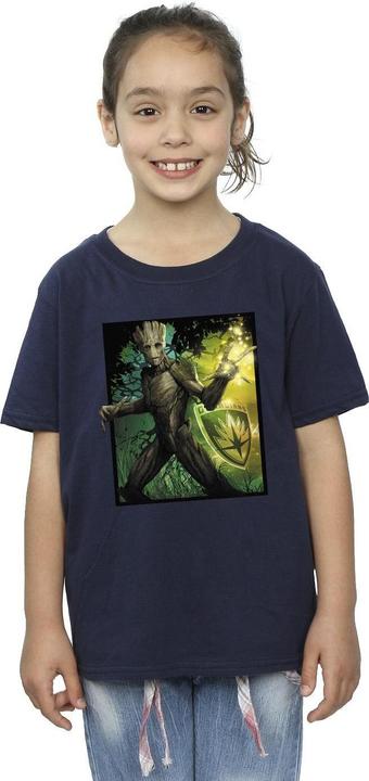 Image du produit - T-shirt GUARDIANS OF THE GALAXY GROOT FOREST ENERGY - Fille (140, 146)